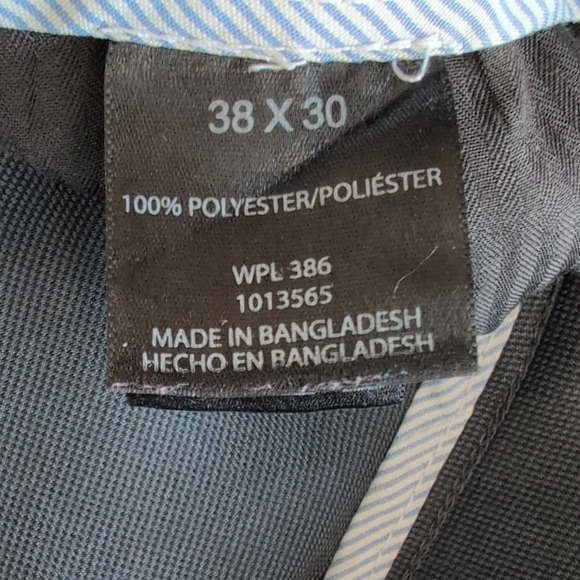 Haggar Classic Charcoal Gray Straight Fit Dress Pants 38 x 30     P175 - Picture 7 of 9